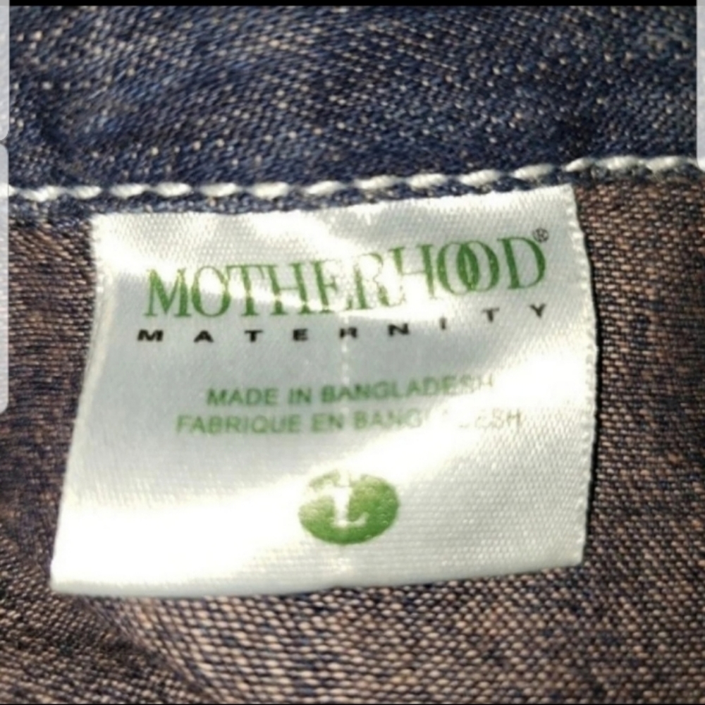 New Motherhood Denim Wrap Maternity Dress - Picture 6 of 8